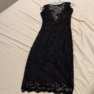 Black lace dress